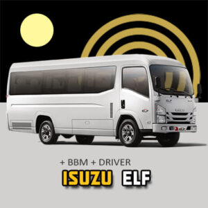 sewa mobil isuzu elf plus driver dan bbm- sewahiacetangerang.com